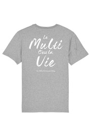 T-Shirt - Adulte - Gris - Blanc